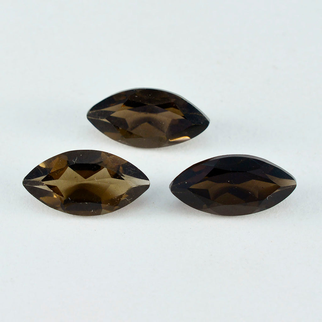 Smoky Quartz 1PC Large 8x16 MM Marquise Faceted Brown High Quality Semi Precious Loose Gems