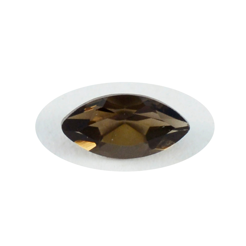 Smoky Quartz 1PC Chunky 10x20 MM Marquise Faceted Brown Natural Semi Precious Loose Gemstone