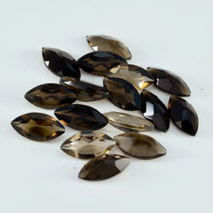 Smoky Quartz 10PC Tiny 2.5x5 MM Marquise Faceted Brown Polished Semi Precious Loose Gemstones