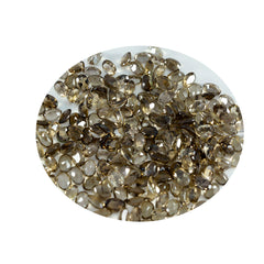 Smoky Quartz 10PC Tiny 3x5 MM Oval Faceted Brown Splendid Semi Precious Gems