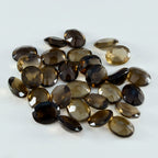 Smoky Quartz 1PC Tiny 5x7 MM Oval Faceted Brown Lustrous Semi Precious Loose Gemstone