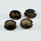 Smoky Quartz 1PC Large 10x12 MM Oval Faceted Brown Fiery Semi Precious Loose Gemstone