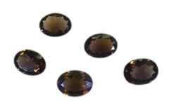 Smoky Quartz 1PC Large 10x12 MM Oval Faceted Brown Fiery Semi Precious Loose Gemstone