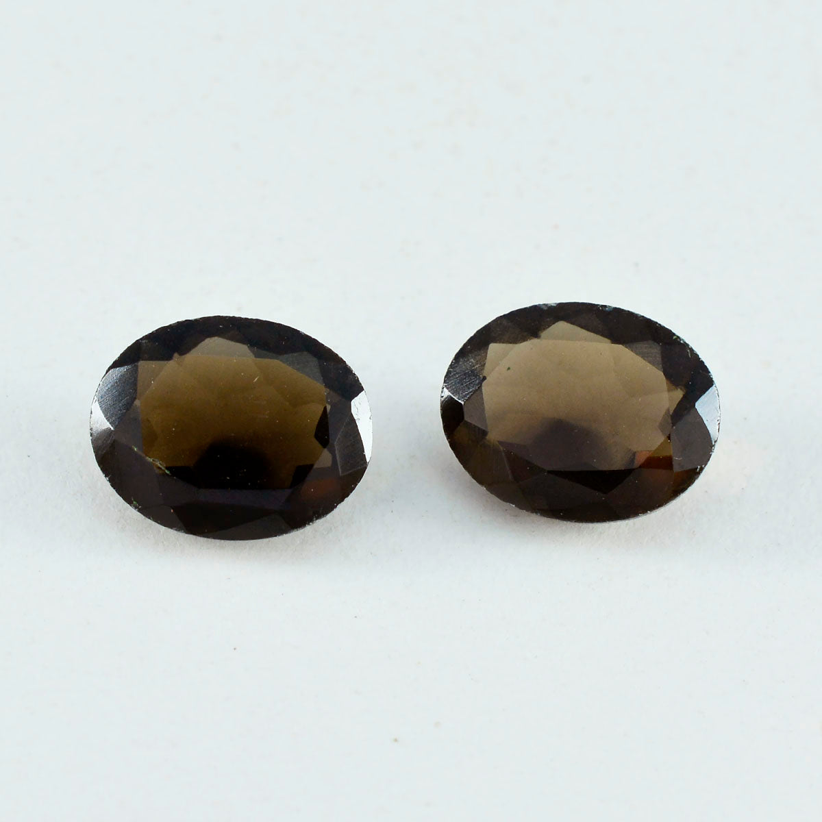 Smoky Quartz 1PC Large 10x14 MM Oval Faceted Brown Brilliant Semi Precious Loose Gemstones Image principale du produit