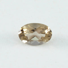 Smoky Quartz 1PC Chunky 13x18 MM Oval Faceted Brown Polished Semi Precious Loose Gems