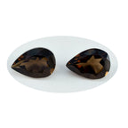 Smoky Quartz 1PC Small 6x9 MM Pear Faceted Brown Splendid Semi Precious Loose Gemstone