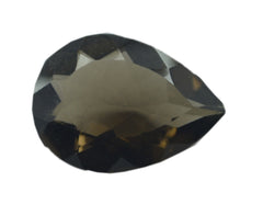 Smoky Quartz 1PC Chunky 12x16 MM Pear Faceted Brown Superior Semi Precious Loose Gemstone