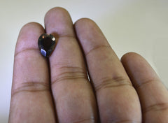 Smoky Quartz 1PC Small 6x8 MM Pear Faceted Brown Polished Semi Precious Loose Gems