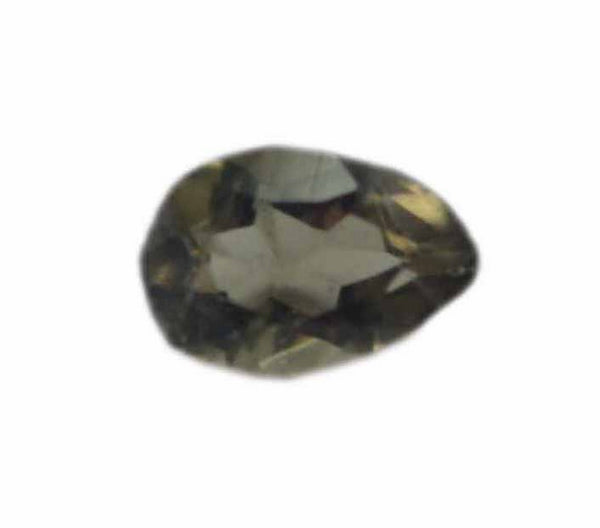 Smoky Quartz 1PC Medium 7x10 MM Pear Faceted Brown Lustrous Semi Precious Gems