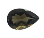 Smoky Quartz 1PC Large 9x11 MM Pear Faceted Brown Fine Semi Precious Loose Gemstone