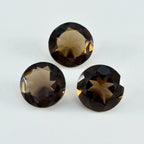 Smoky Quartz 1PC Chunky 13x13 MM Round Faceted Brown Natural Semi Precious Loose Gemstone