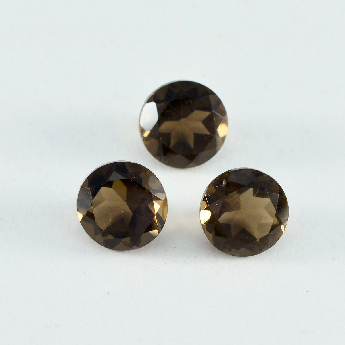 Smoky Quartz 1PC Large 12x12 MM Round Faceted Brown High Quality Semi Precious Loose Gems