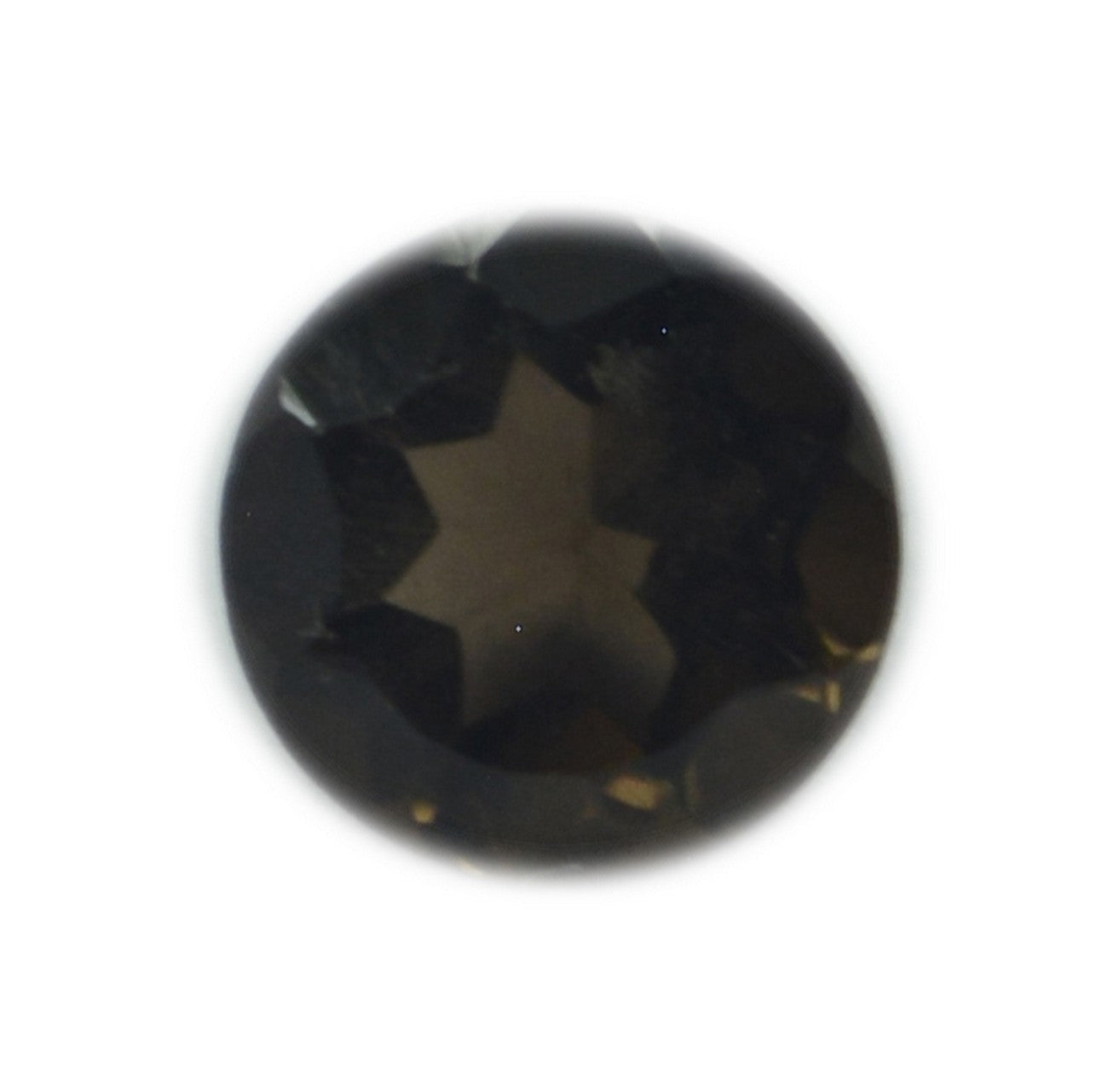 Smoky Quartz 1PC Chunky 15x15 MM Round Faceted Brown Superior Semi Precious Gems