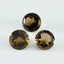Smoky Quartz 1PC Chunky 16x16 MM Round Faceted Brown Pure Semi Precious Loose Gems