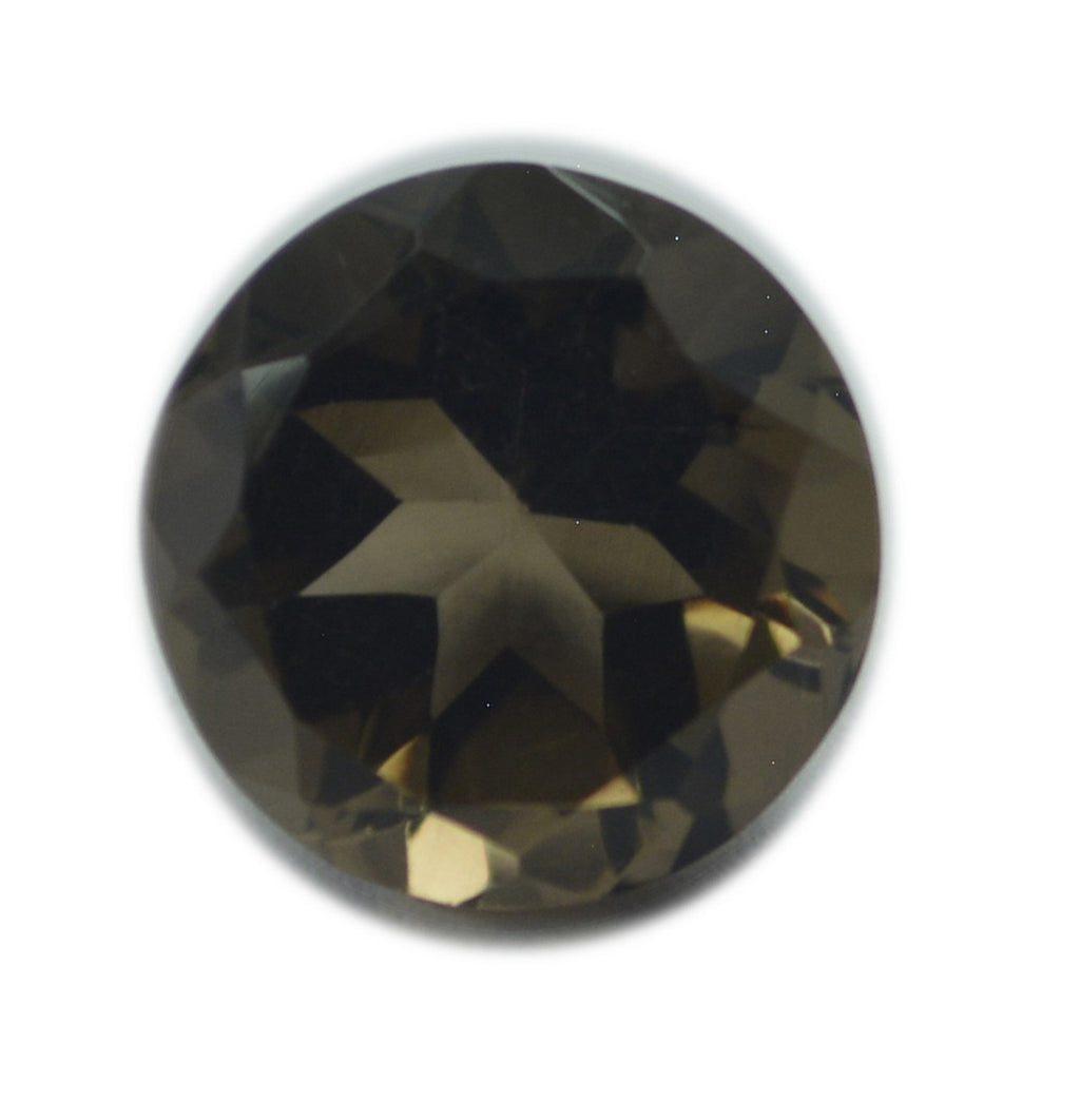 Smoky Quartz 1PC Chunky 16x16 MM Round Faceted Brown Pure Semi Precious Loose Gems