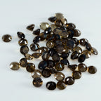 Smoky Quartz 10PC Tiny 3x3 MM Round Faceted Brown Fiery Semi Precious Gems