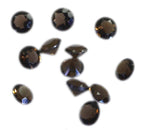 Smoky Quartz 10PC Tiny 3x3 MM Round Faceted Brown Fiery Semi Precious Gems