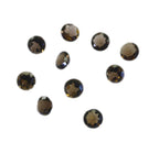Smoky Quartz 10PC Tiny 4x4 MM Round Faceted Brown Brilliant Semi Precious Loose Gems