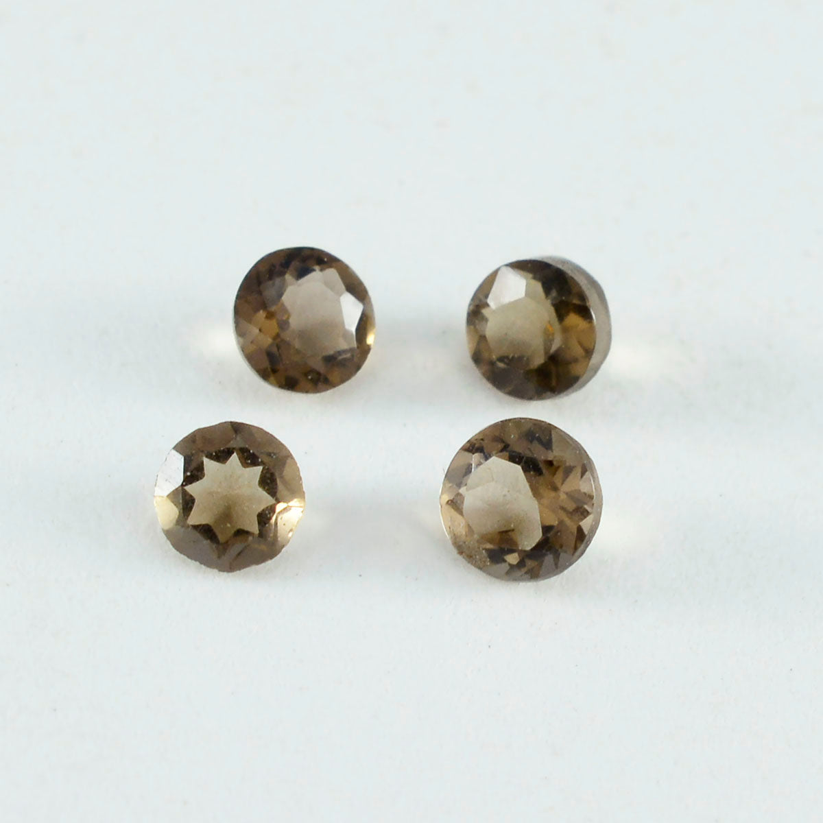 Rauchquarz 1 STK Winzige 6x6 MM Rund Facettiert Braun Poliert Halbedelsteine Lose Edelsteine Hauptbild