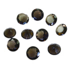 Smoky Quartz 1PC Small 8x8 MM Round Faceted Brown Luster Semi Precious Loose Gems