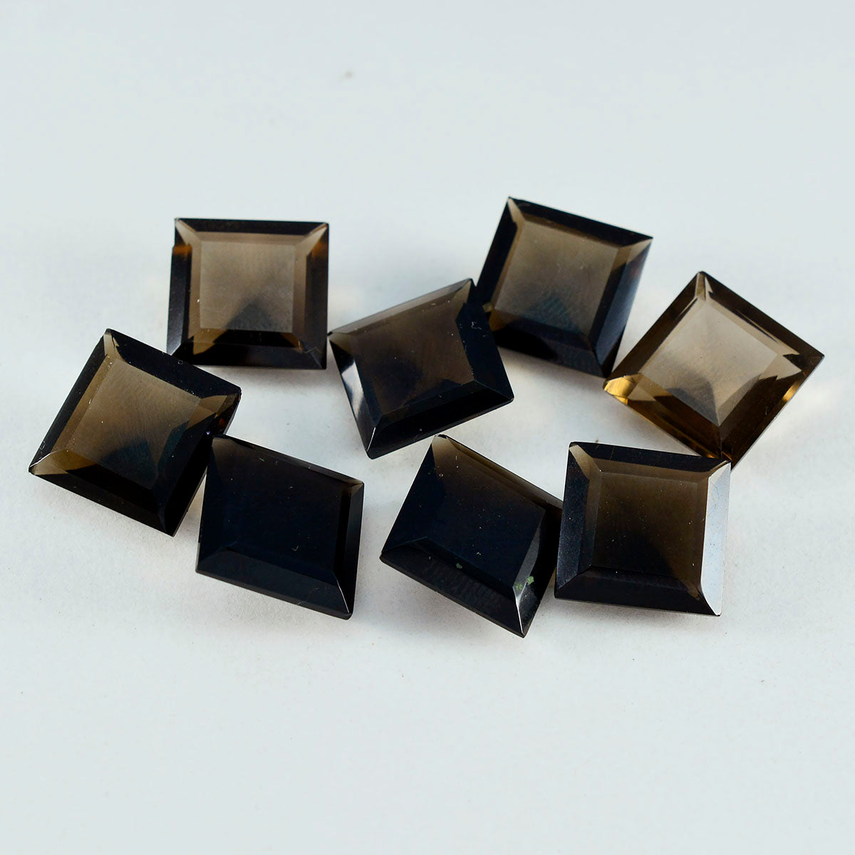 Smoky Quartz 1PC Large 12x12 MM Square Faceted Brown High Quality Semi Precious Loose Gems