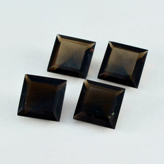 Smoky Quartz 1PC Chunky 14x14 MM Square Faceted Brown Genuine Semi Precious Loose Gemstones