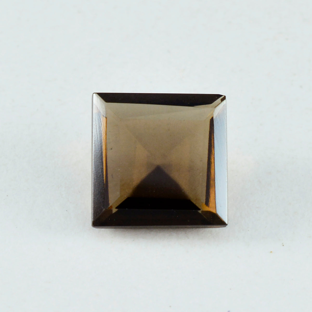 Smoky Quartz 1PC Large 10x10 MM Square Faceted Brown Shine Semi Precious Loose Gemstones