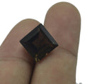 Smoky Quartz 1PC Chunky 14x14 MM Square Faceted Brown Genuine Semi Precious Loose Gemstones