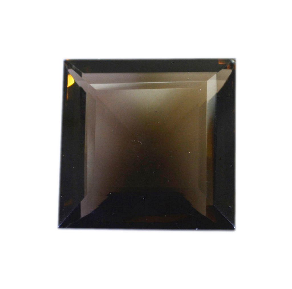 Rauchquarz 1PC Chunky 15x15 MM Quadrat Facettiert Braun Superior Halbedelsteine