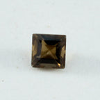 Smoky Quartz 10PC Tiny 3x3 MM Square Faceted Brown Fiery Semi Precious Gems