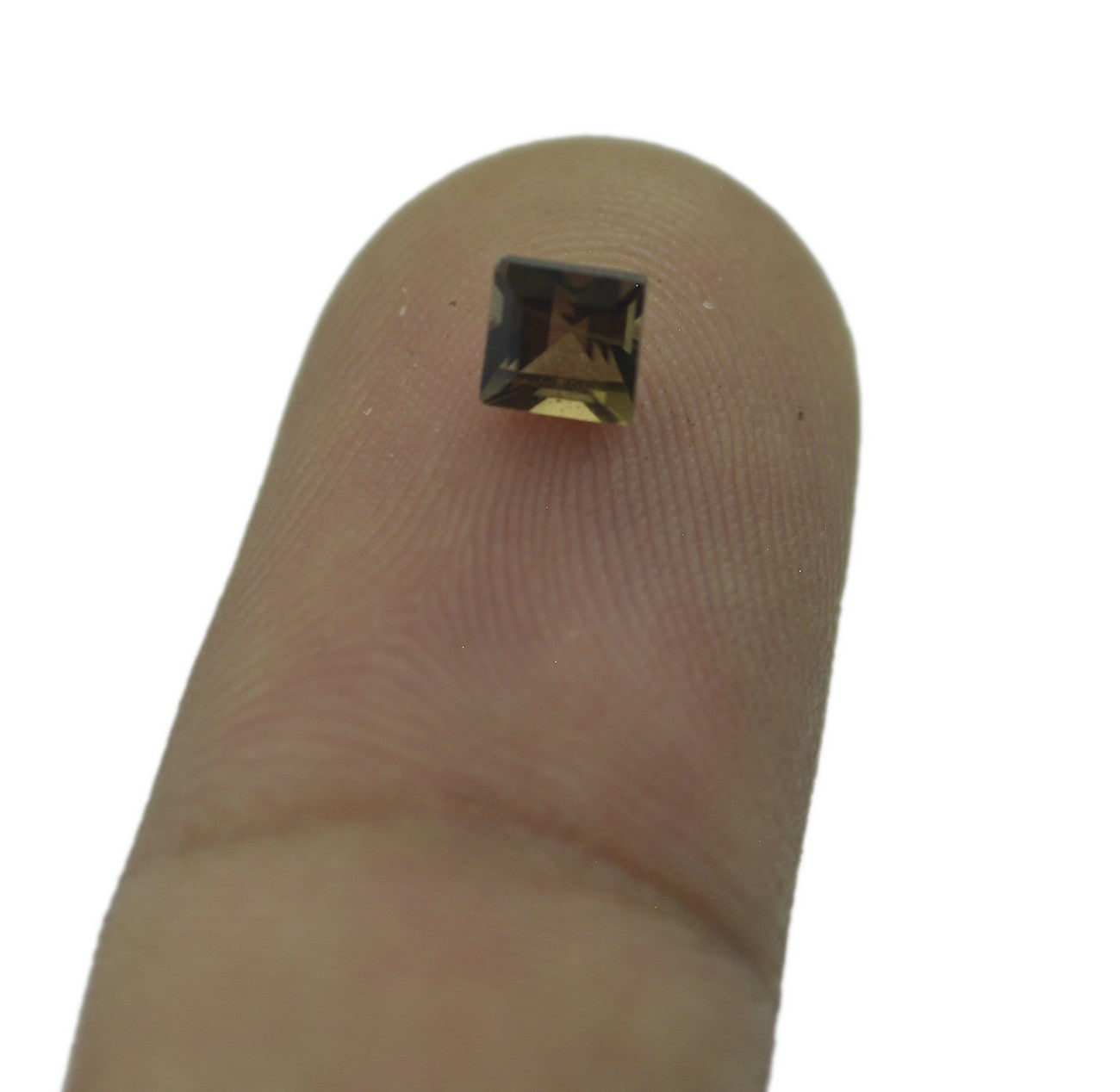 Smoky Quartz 10PC Tiny 4x4 MM Square Faceted Brown Brilliant Semi Precious Loose Gems