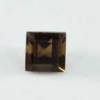 Smoky Quartz 1PC Tiny 5x5 MM Square Faceted Brown Sparkling Semi Precious Loose Gemstone