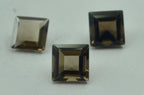Smoky Quartz 1PC Tiny 6x6 MM Square Faceted Brown Polished Semi Precious Loose Gemstones