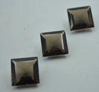 Smoky Quartz 1PC Small 8x8 MM Square Faceted Brown Luster Semi Precious Loose Gems