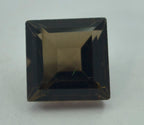 Smoky Quartz 1PC Medium 9x9 MM Square Faceted Brown Lustrous Semi Precious Loose Gemstone