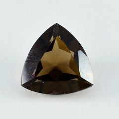 Smoky Quartz 1PC Chunky 15x15 MM Triangle Faceted Brown Superior Semi Precious Gems