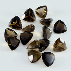 Smoky Quartz 1PC Small 7x7 MM Triangle Faceted Brown Splendid Semi Precious Gems