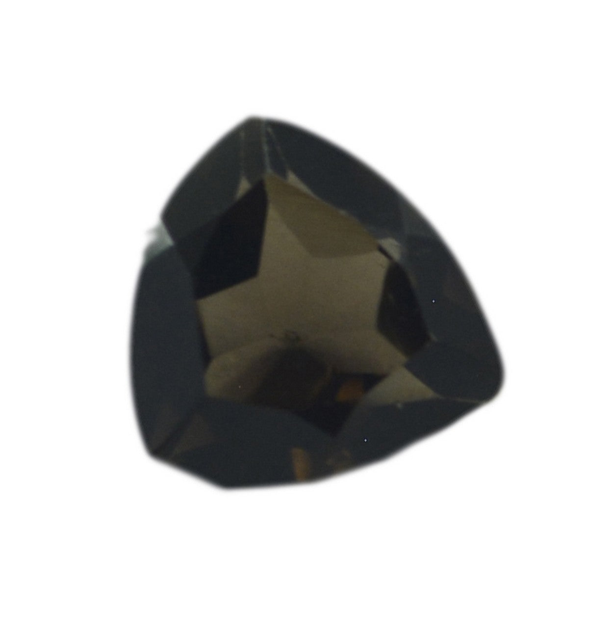 Smoky Quartz 1PC Large 11x11 MM Triangle Faceted Brown Fine Semi Precious Gems