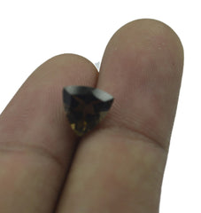 Smoky Quartz 1PC Large 12x12 MM Triangle Faceted Brown High Quality Semi Precious Loose Gems