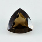 Smoky Quartz 1PC Chunky 14x14 MM Triangle Faceted Brown Genuine Semi Precious Loose Gemstones