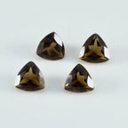 Smoky Quartz 1PC Small 7x7 MM Triangle Faceted Brown Splendid Semi Precious Gems