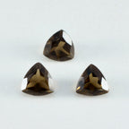 Smoky Quartz 1PC Small 8x8 MM Triangle Faceted Brown Luster Semi Precious Loose Gems