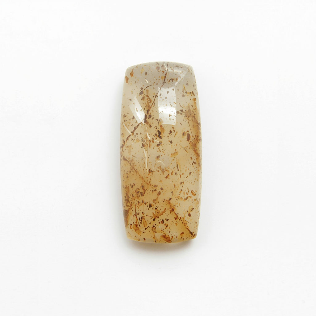 Sun Stone 1PC Medium 7x14 MM Baguette Cabochon Blue Luster semi Precious Precious Gemstone