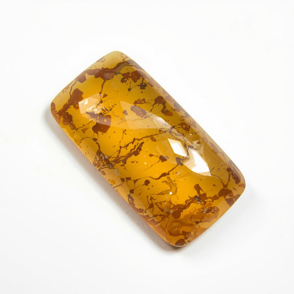 Sun Stone 1PC Large 8x16 MM Baguette Cabochon Blue Lustrous semi Precious Gems