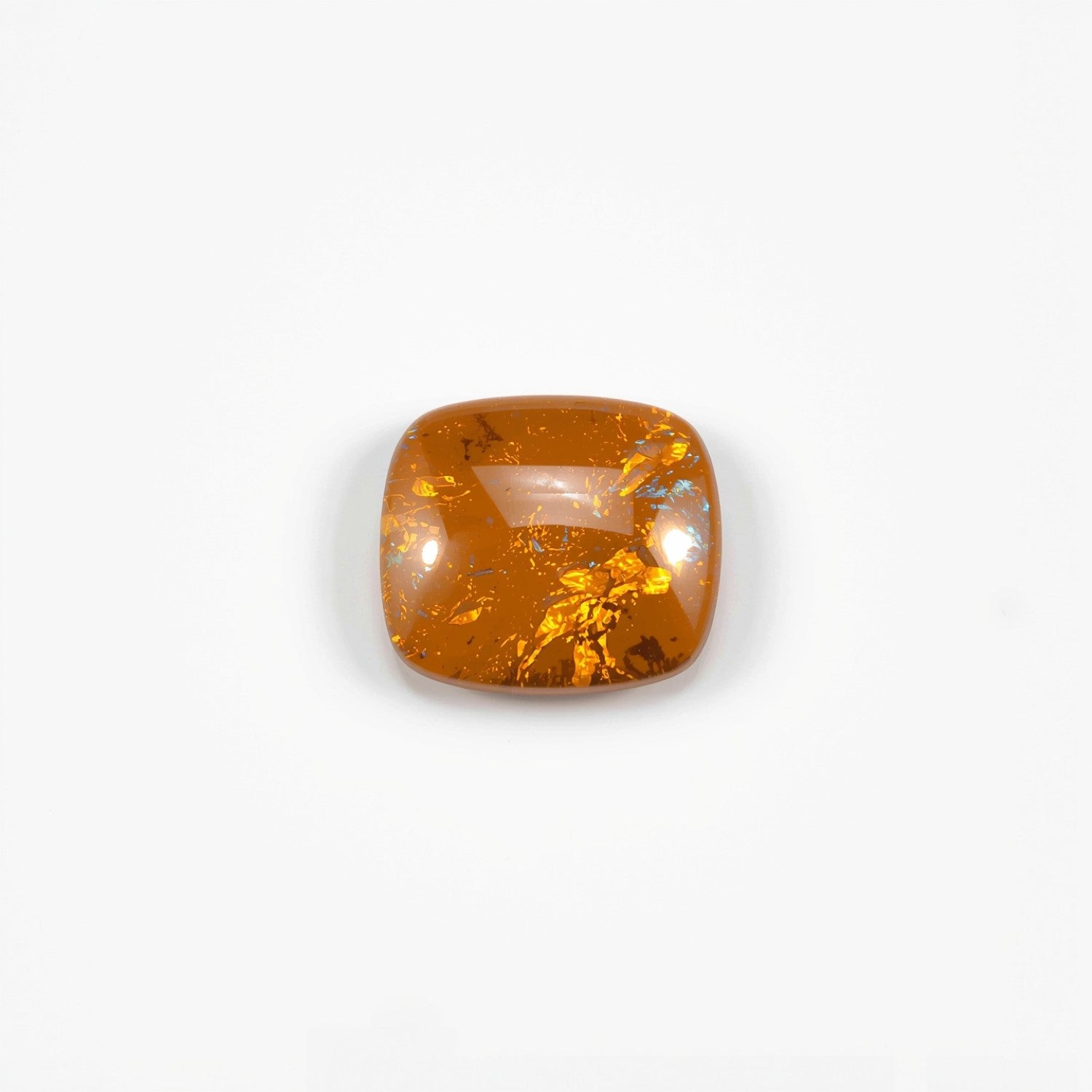 Sun Stone 10PC Tiny 4x4 MM Cushion Cabochon Blue Shine semi Precious Loose Gemstones