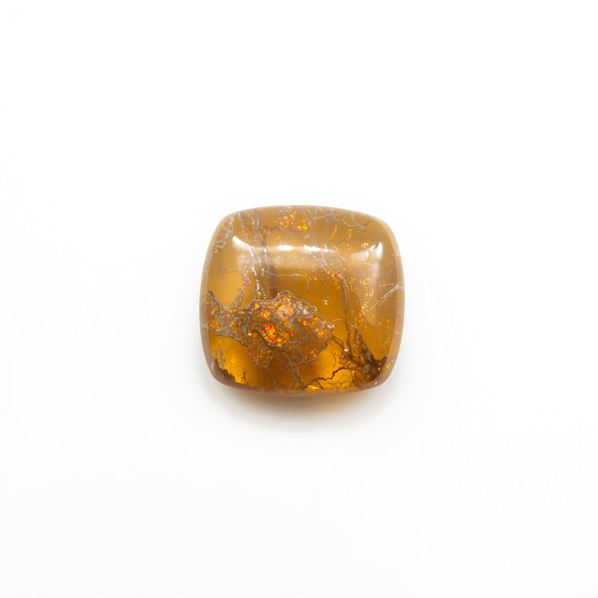 Sun Stone 1PC Small 8x8 MM Cushion Cabochon Blue Genuine semi Precious Loose Gems