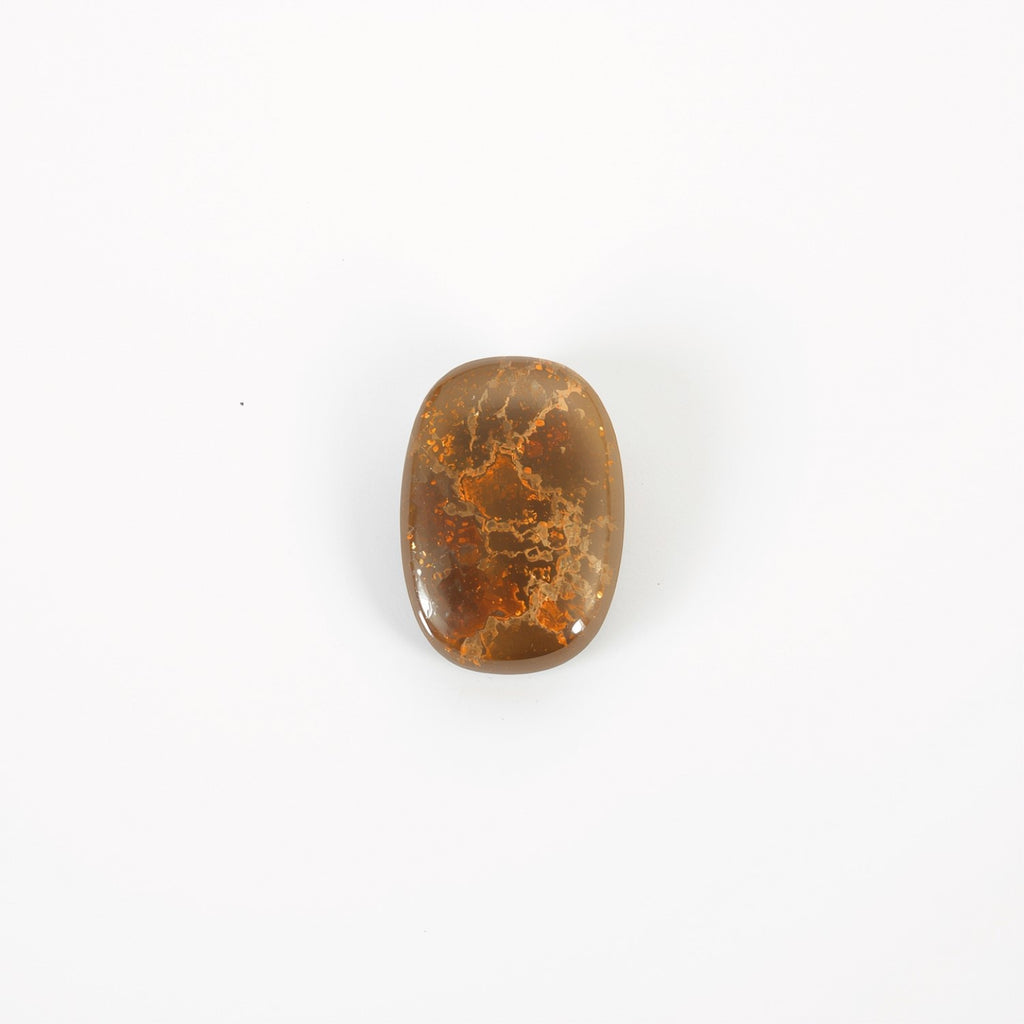 Sun Stone 1PC Small 7x9 MM Emerald Cabochon Blue Lustrous semi Precious Loose Gemstone
