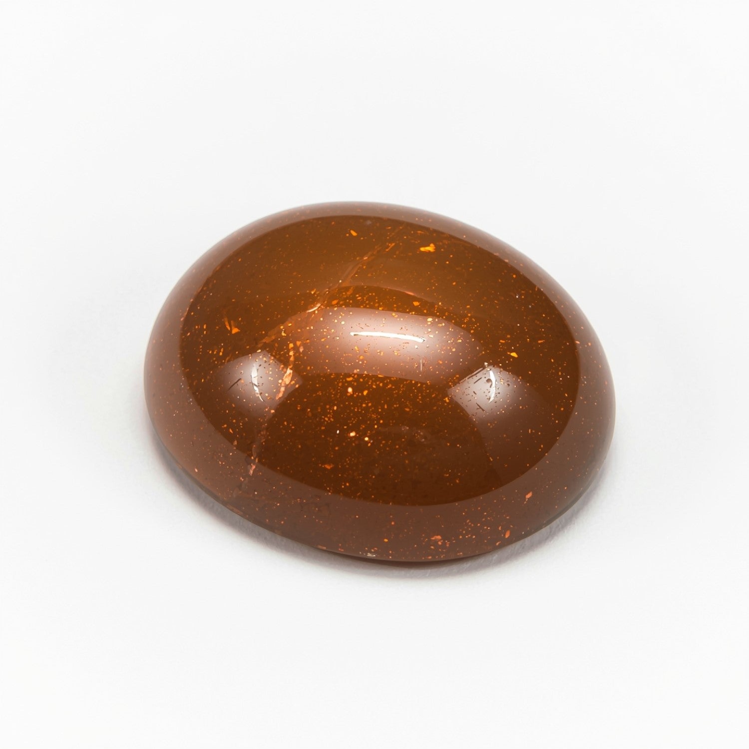 Sun Stone 1PC Large 10x12 MM Oval Cabochon Blue Sparkling semi Precious Semi Precious Gemstone Главное изображение товара