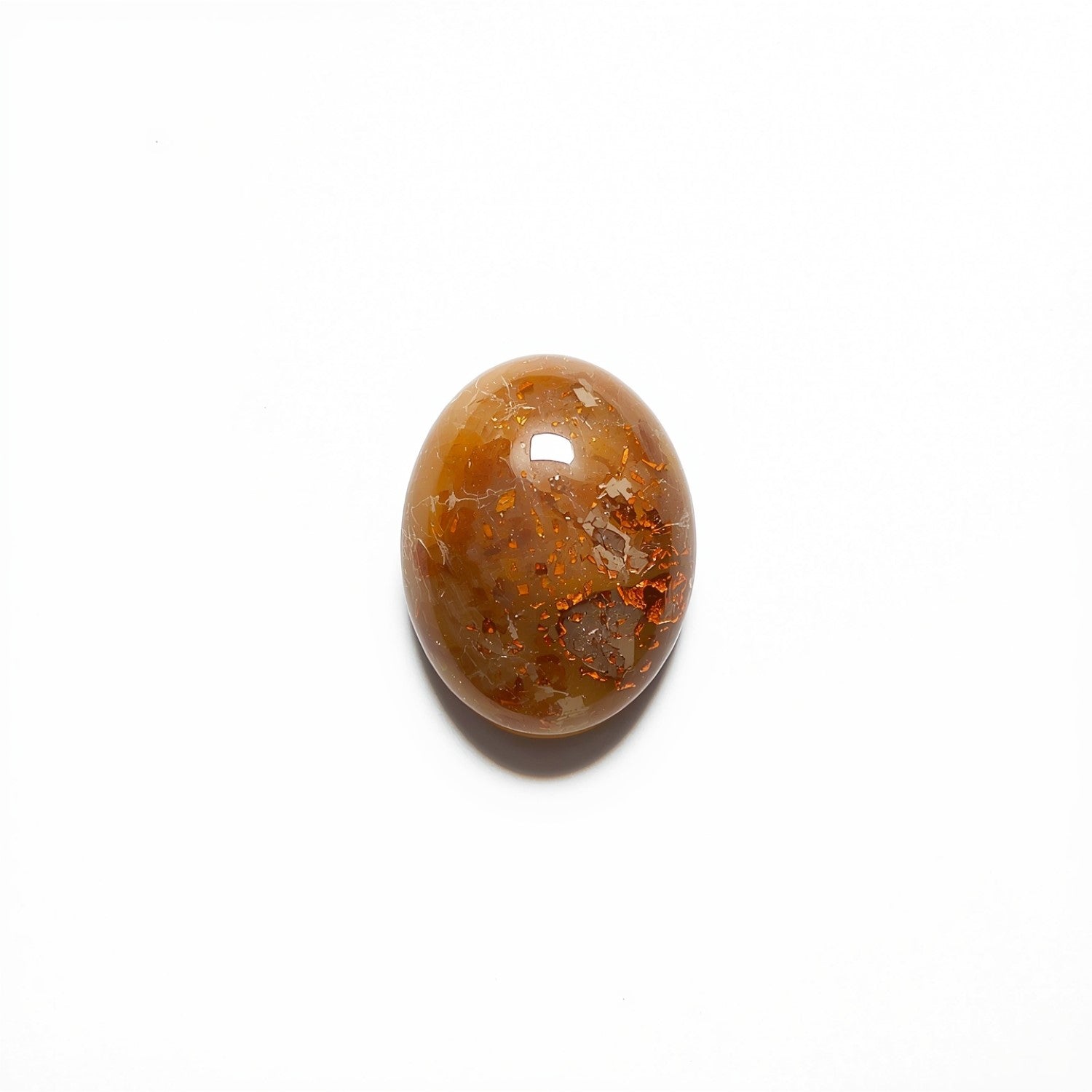 Sun Stone 1PC Small 6x8 MM Oval Cabochon Blue High-Quality semi Precious Loose Gemstones