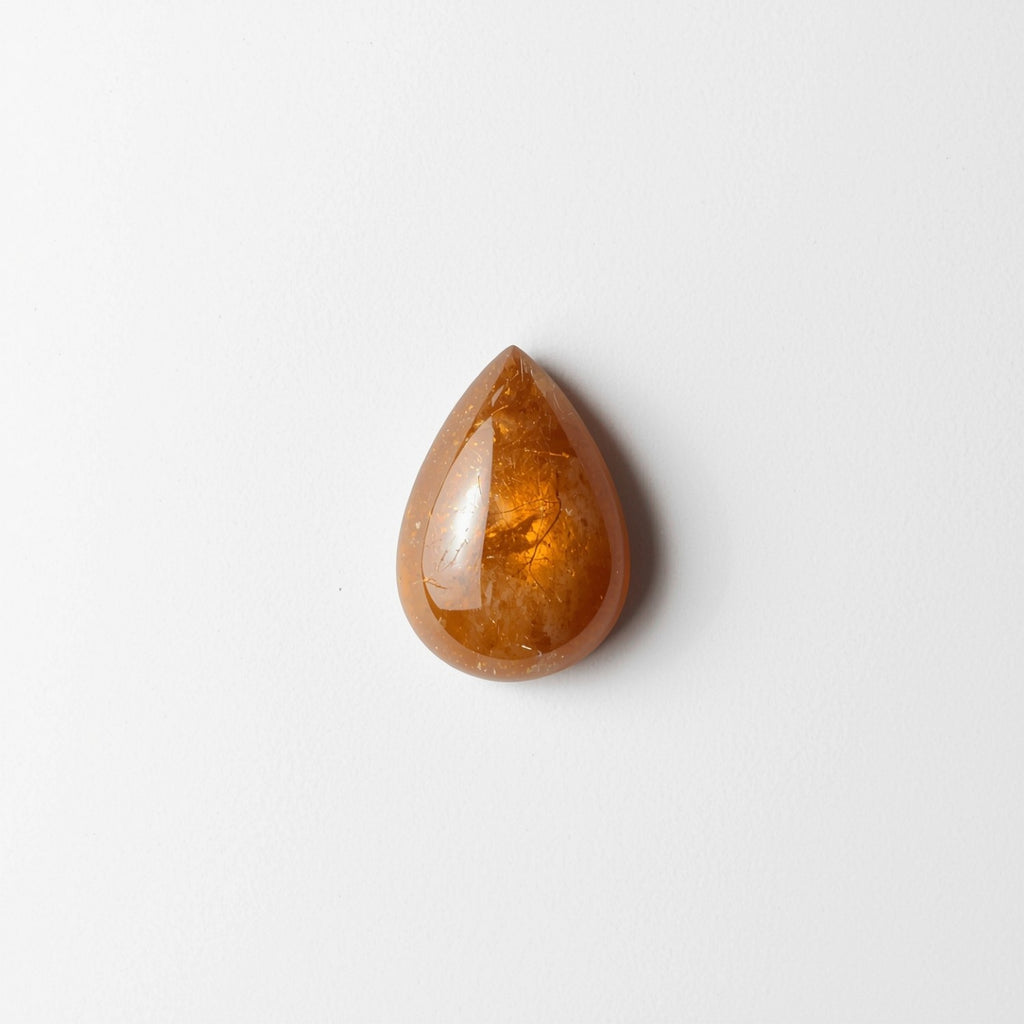 Sun Stone 1PC Small 6x9 MM Pear Cabochon Blue Brilliant semi Precious Loose Gemstones